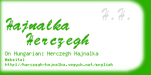 hajnalka herczegh business card